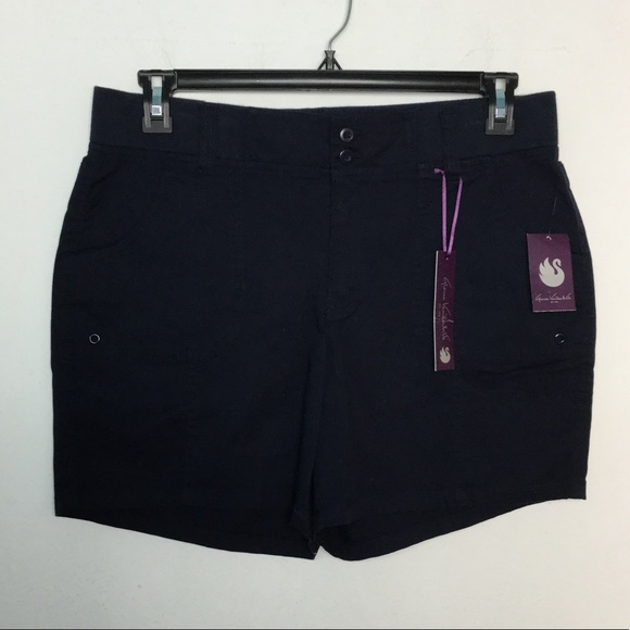 Gloria Vanderbilt Pants - Gloria Vanderbilt 10 Comfort Shorts Navy Blue NWT